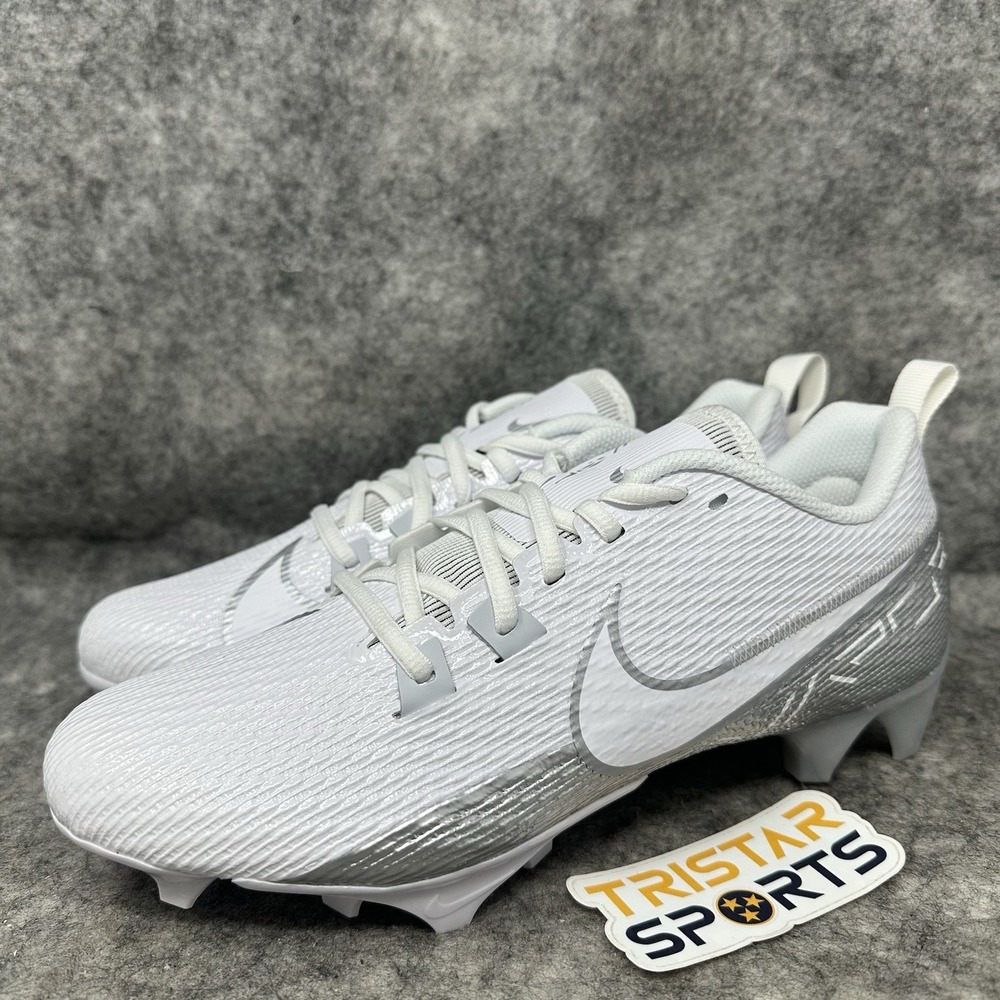 Nike Vapor Edge Speed 360 2 Football Cleats Mens Sz 8.5 White Silver DA5455-102